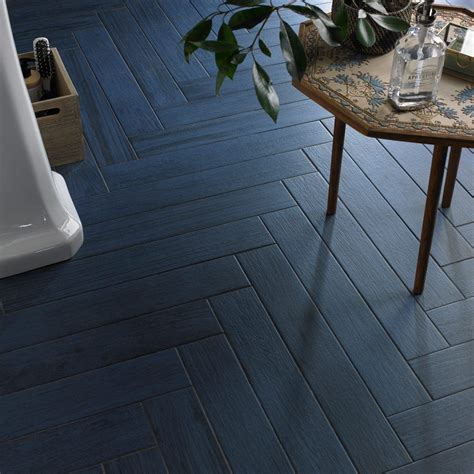 navy blue herringbone tile|herringbone effect floor tiles.